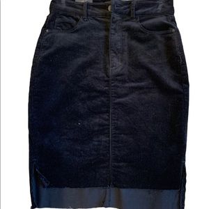 Black Label Corduroy Skirt - Black